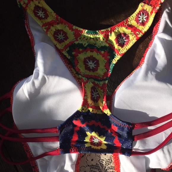 🌺One left! Bright Abstract Rainbow Monokini - Picture 8 of 8